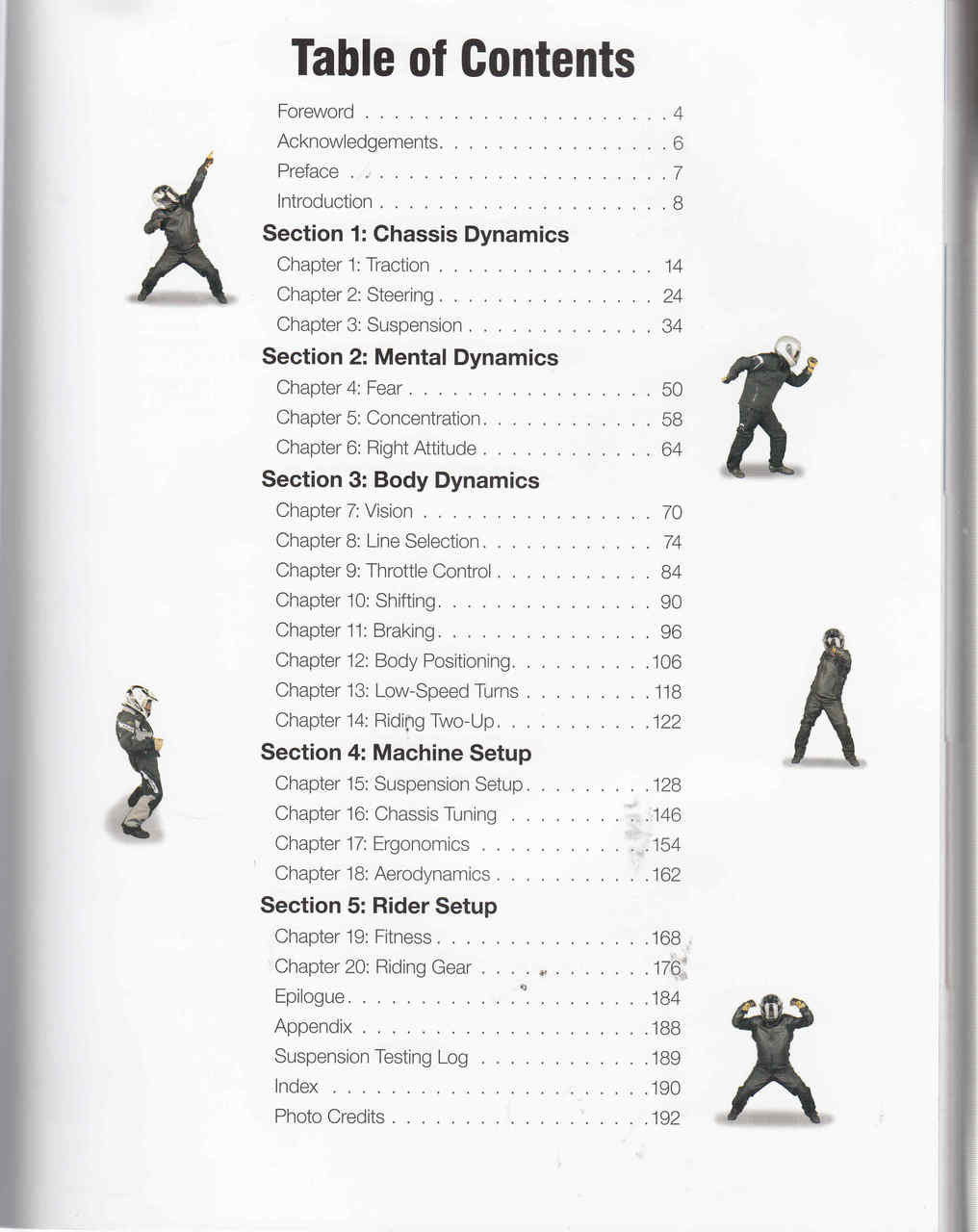 Total Control: High Performance Street Riding Techniques - 2nd Edition contents
