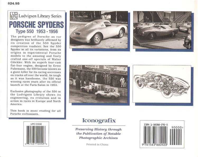 Porsche Spyders Type 550 1953 - 1956