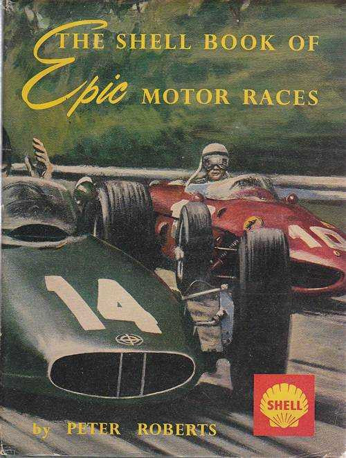 Shell Book of Epic Motor Races cover with red race car and title text