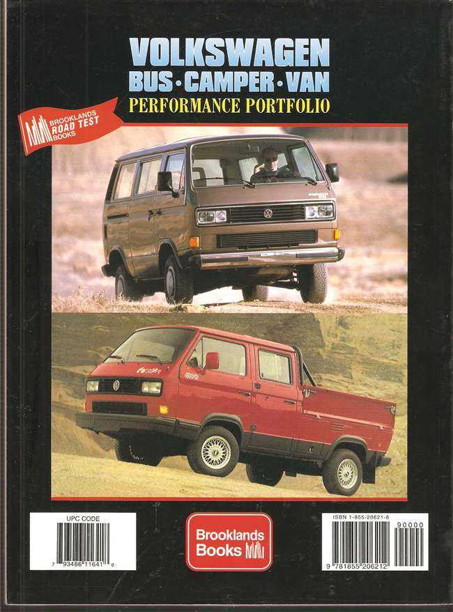 Volkswagen Bus, Camper, Van Performance Portfolio 1979 - 1991