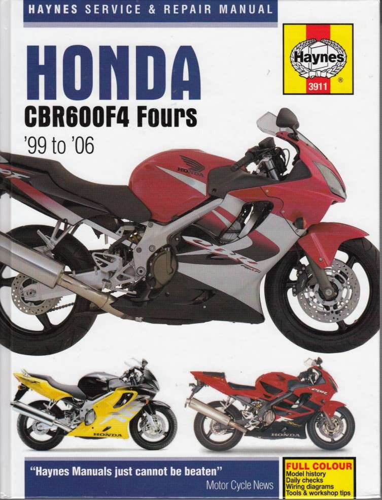 Honda CBR600F4 Fours 1999 - 2006 Workshop Manual