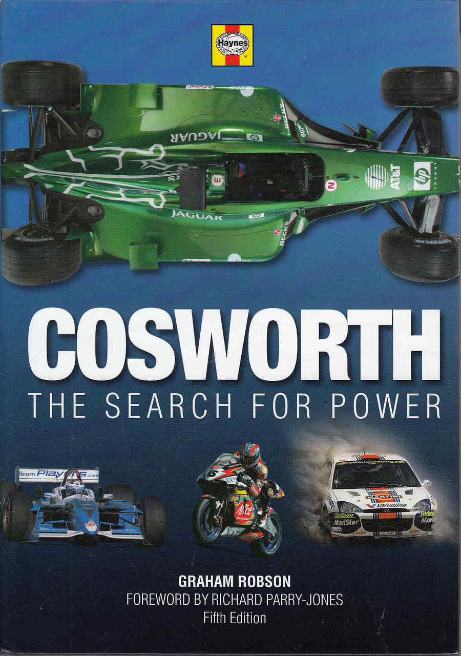 Motorsport book cover with green race car and title typography
