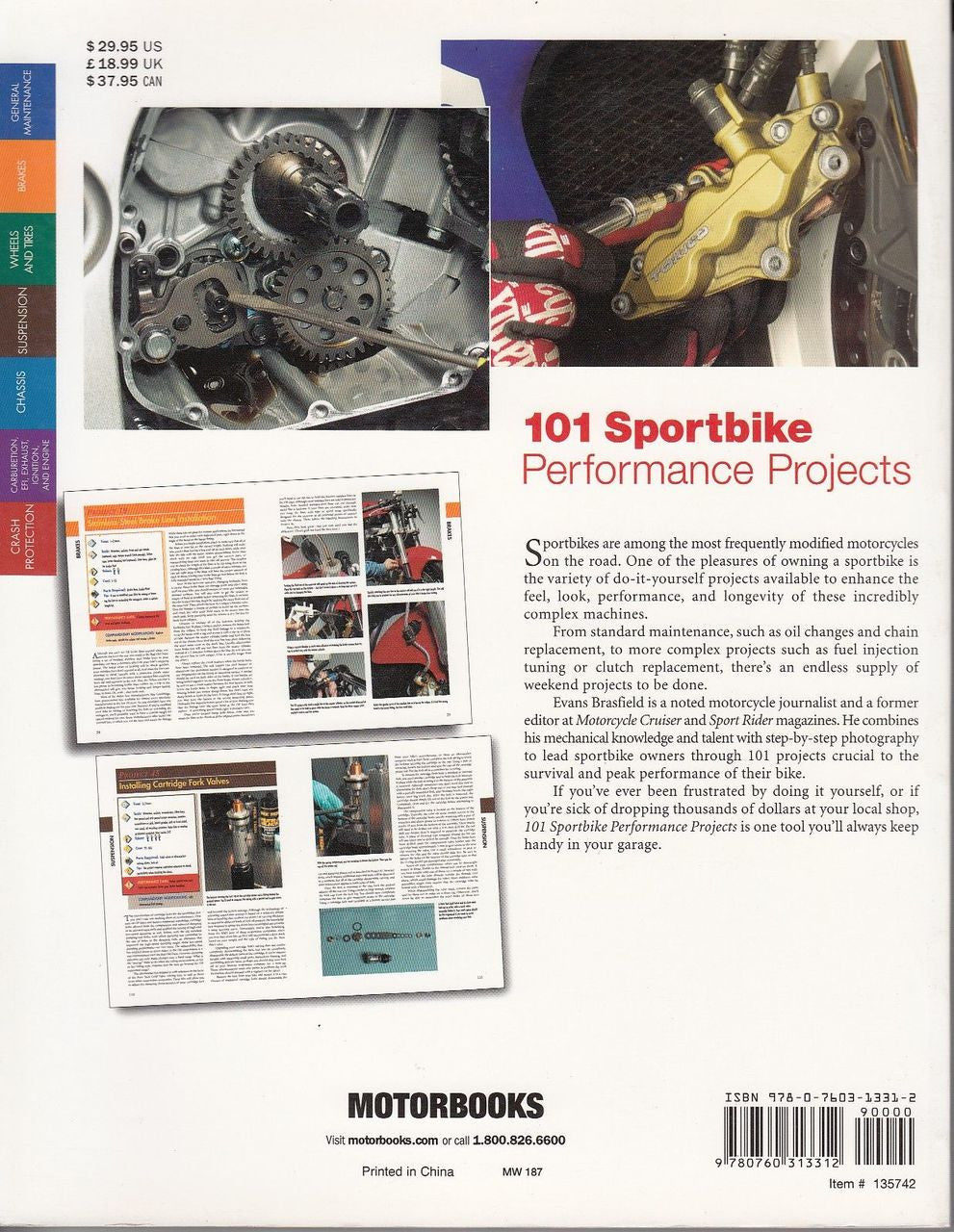 101 Sportbike Performance Project Back Cover