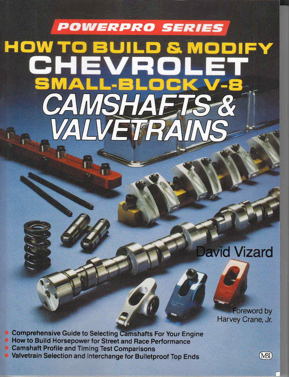 Front cover: PowerPro Series Chevrolet small-block V-8 camshaft and valvetrain guide
