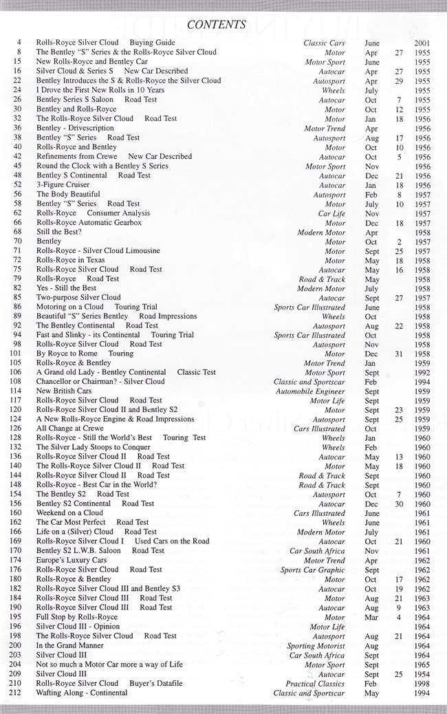Rolls-Royce Silver Cloud &amp; Bentley S Series Ultimate Portfolio