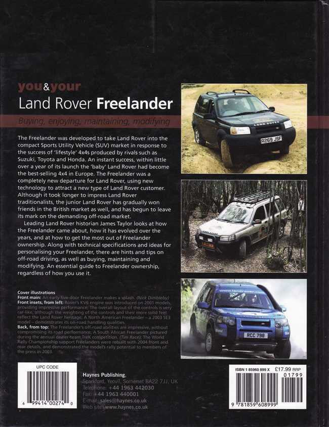 You &amp; Your Land Rover Freelander: Buying, Enjoying, Maintaining, Modifying