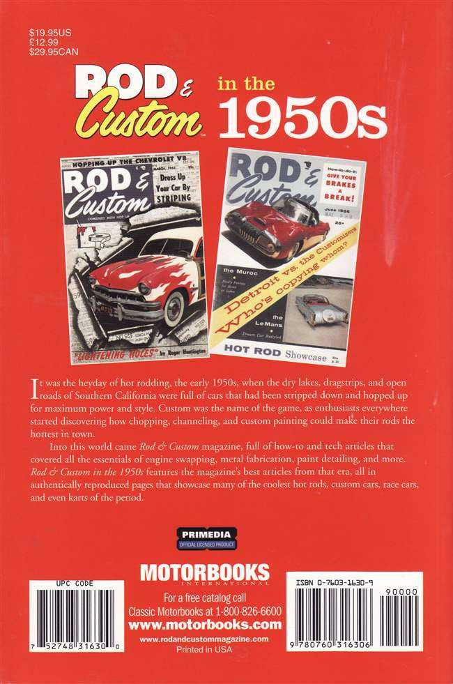 Rod &amp; Custom In The 1950s