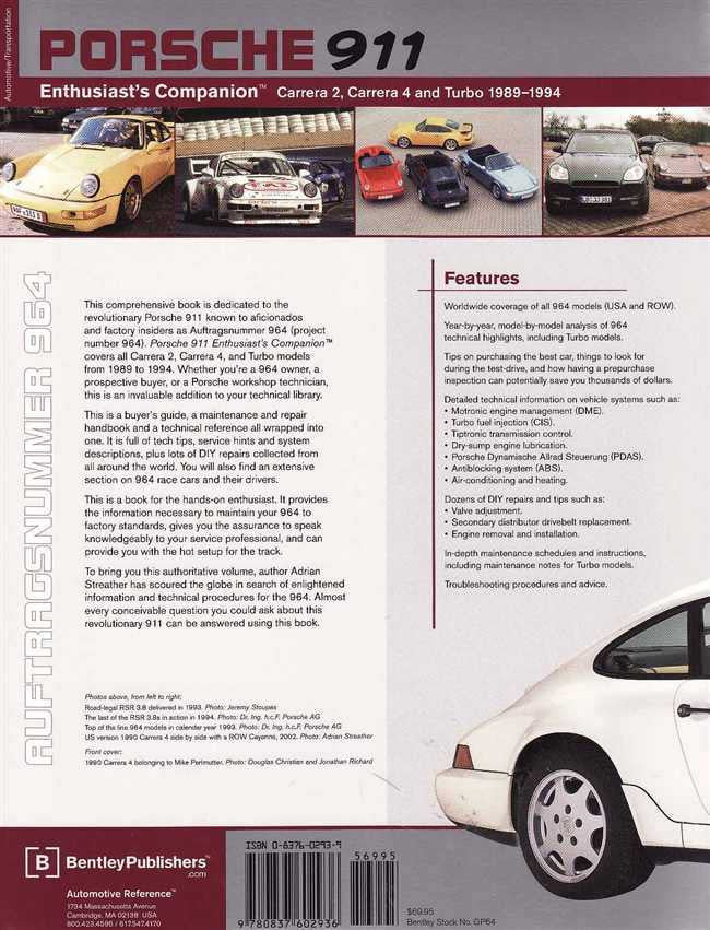 Porsche 911 (964) Enthusiast's Companion: Carrera 2, Carrera 4 and Turbo 1989 -