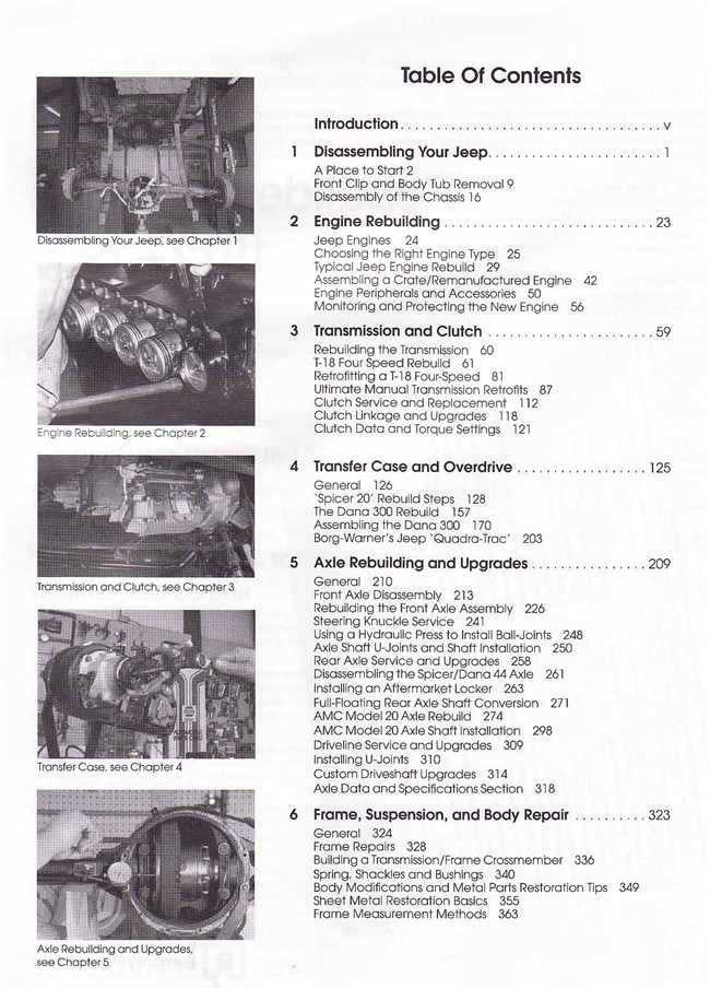 Jeep CJ 1972 - 1986 Rebuilder's Manual