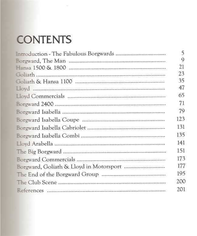 Borgward (Including Goliath, Hansa &amp; Lioyd)