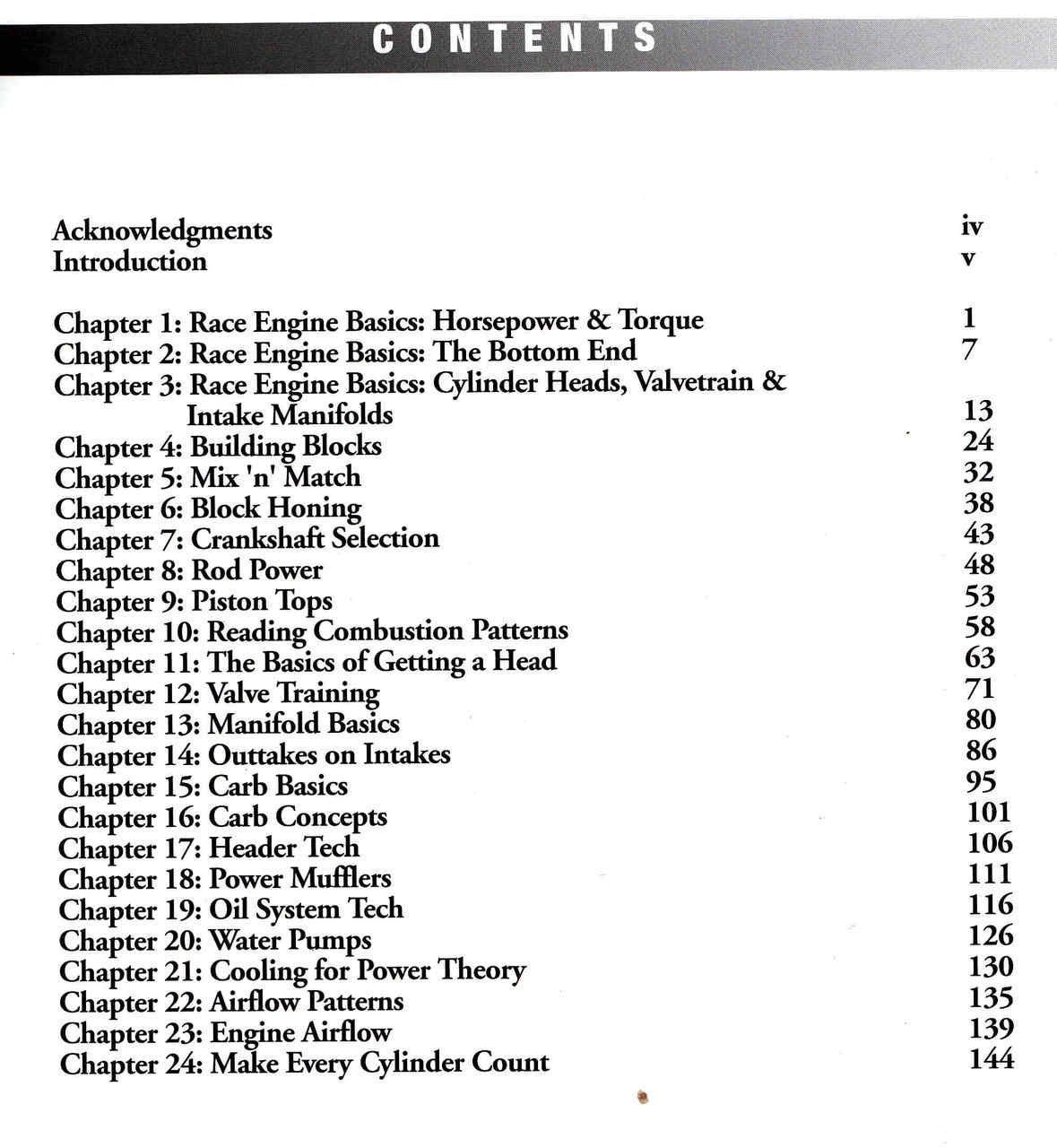 Stock Car Racing Engine Technology - cont