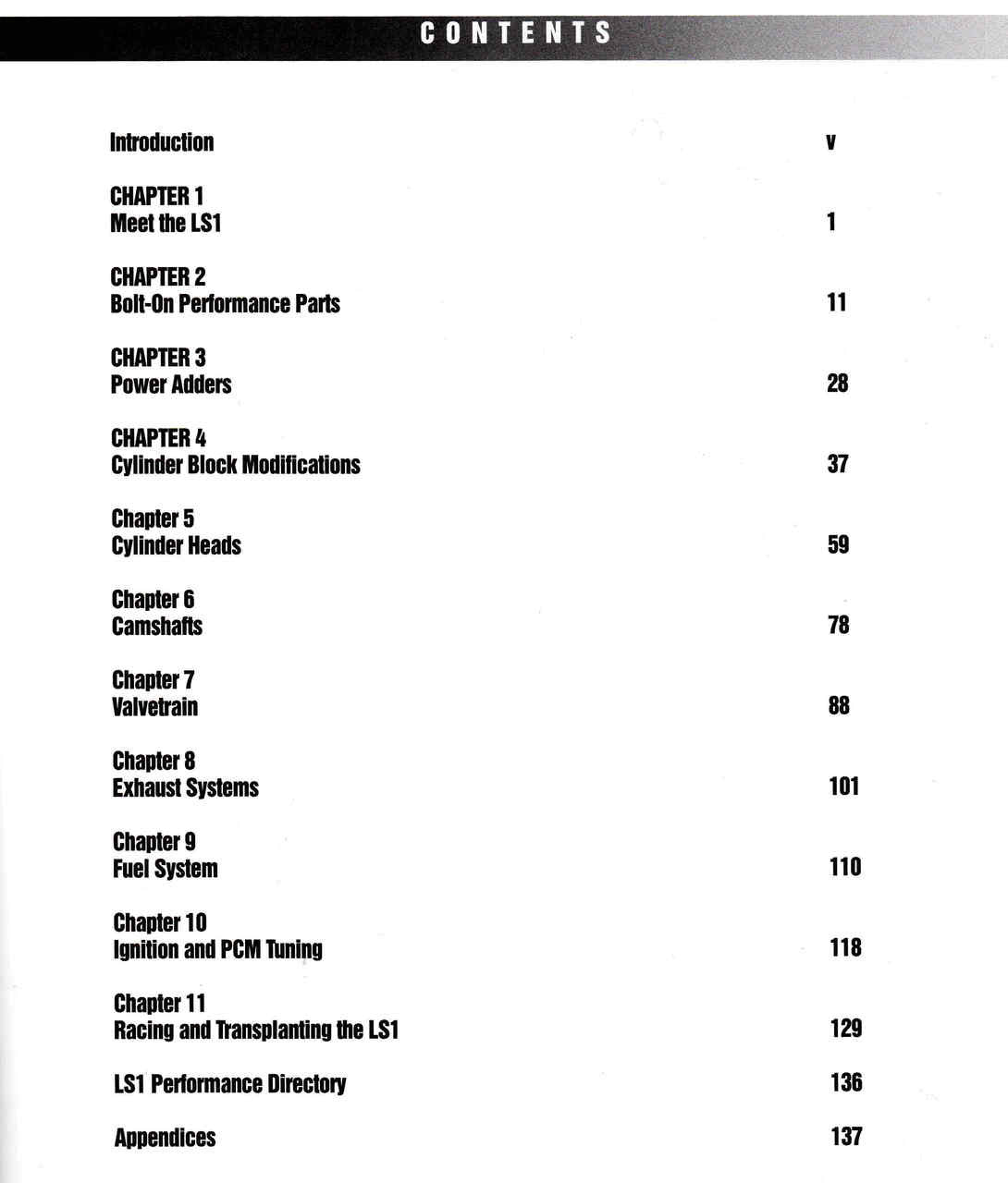 Chevy LS1/LS6 Performance HP Books - cont