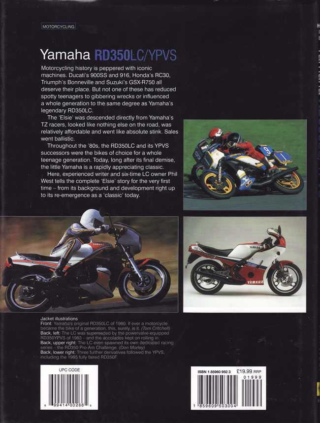 Yamaha RD350LC, RD350YPVS