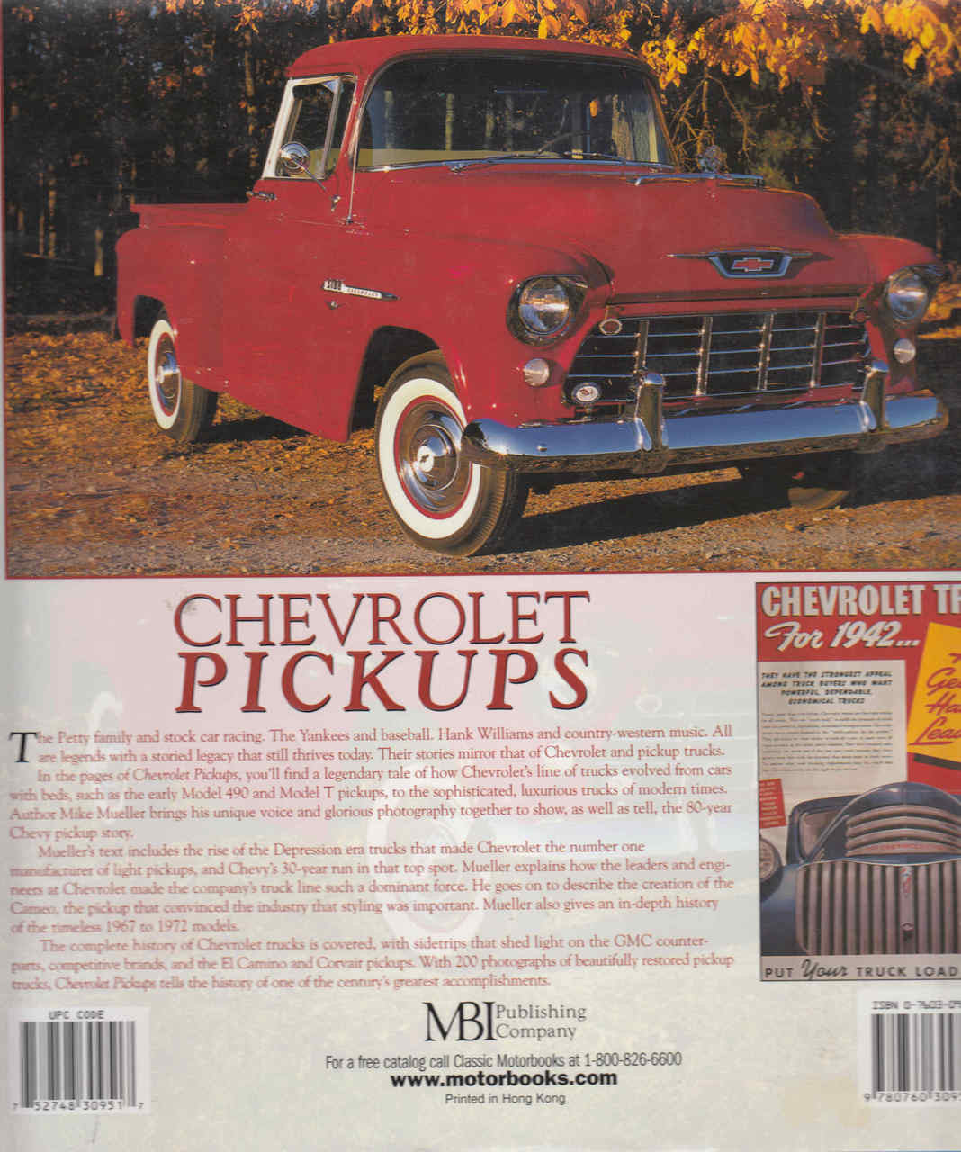 Chevrolet Pickups - Hardbound 1st Edition - back
