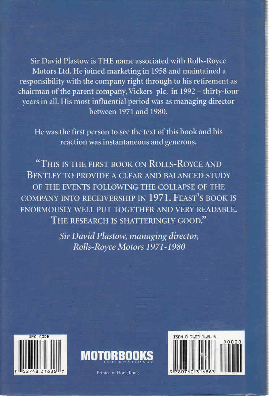 Kidnap of the Flying Lady: How Germany Captured Both Rolls-Royce & Bentley (9780760316863) - back