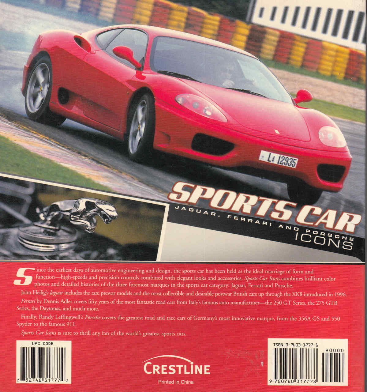 Sports Car Icons: Jaguar, Ferrari and Porsche - Softbound Edition - back