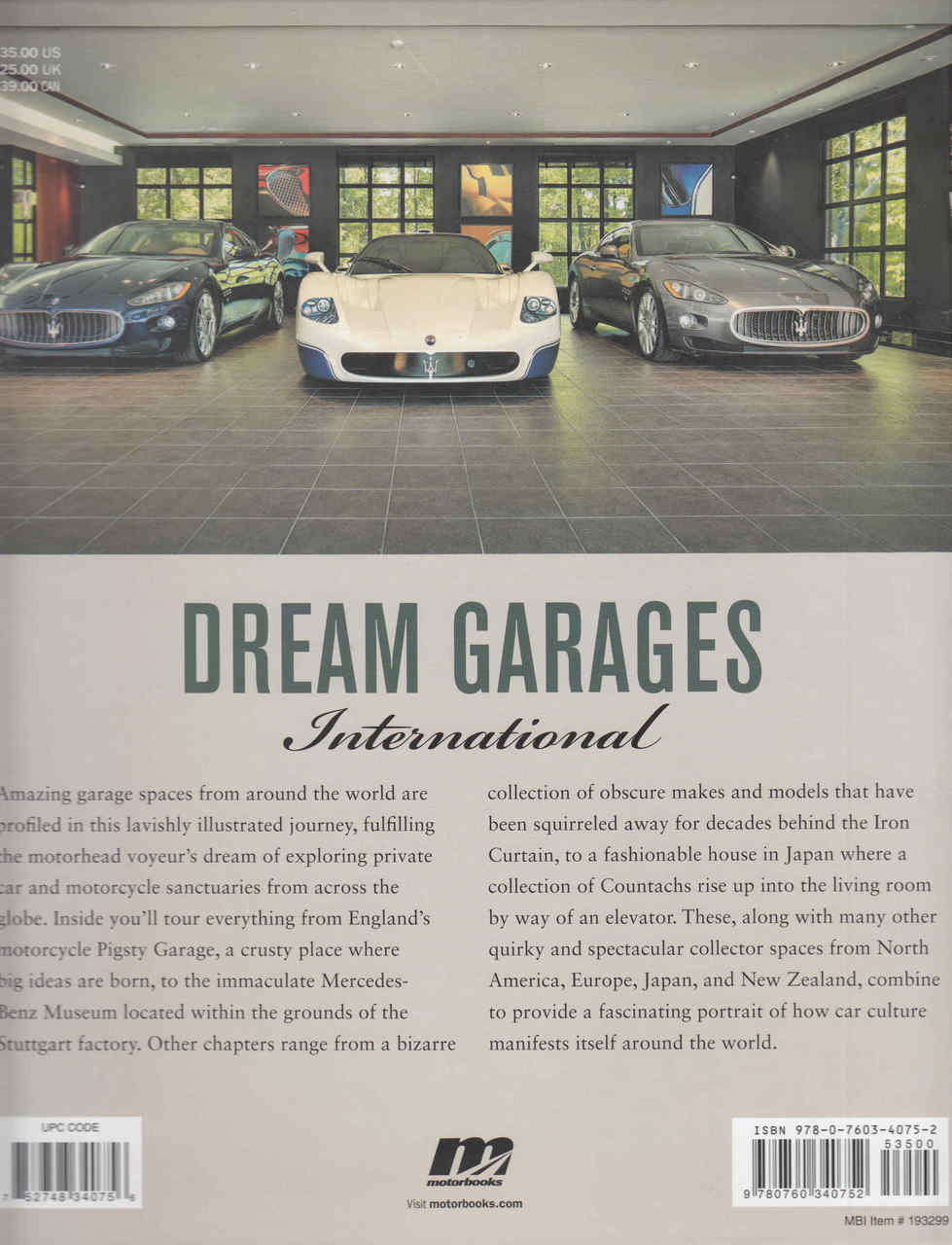 Dream Garages International: Great Garages And Collections From Around The World (9780760340752) - back