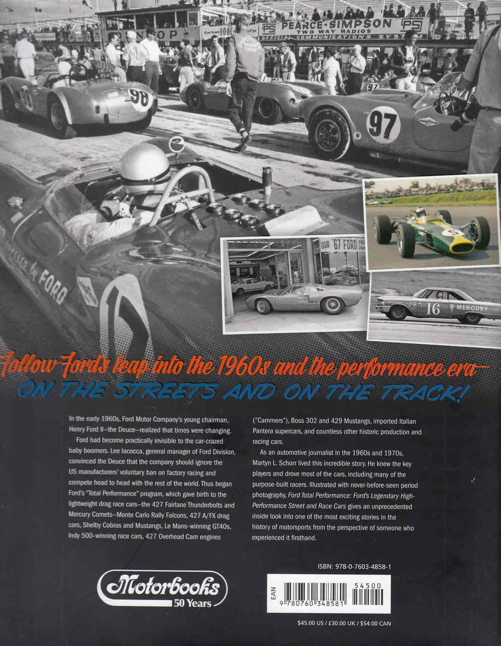 Ford Total Performance: Ford's Legendary High-Performance Street and Race Cars - back
