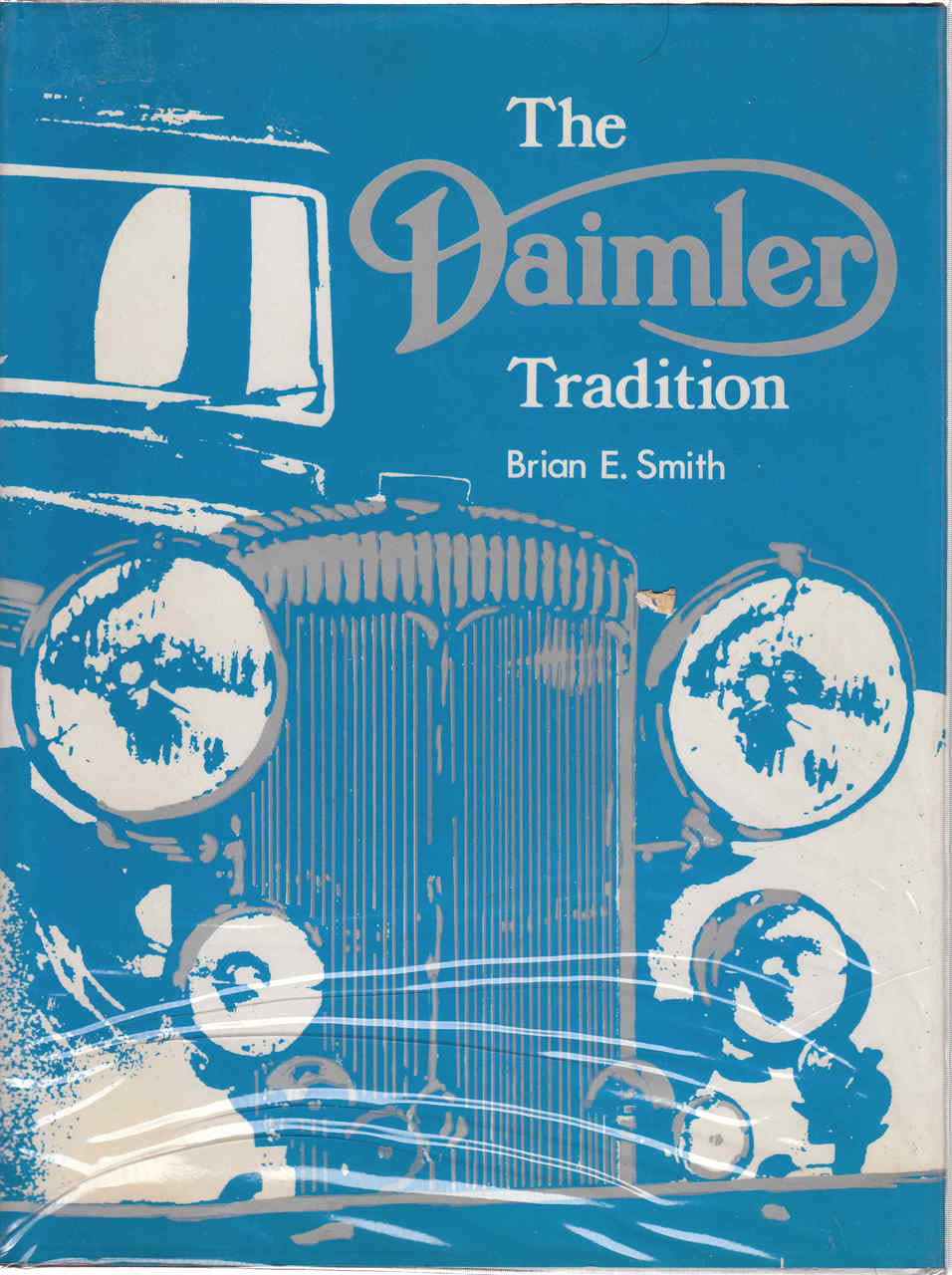 Blue hardcover book cover with Daimler Tradition title and author Brian E. Smith