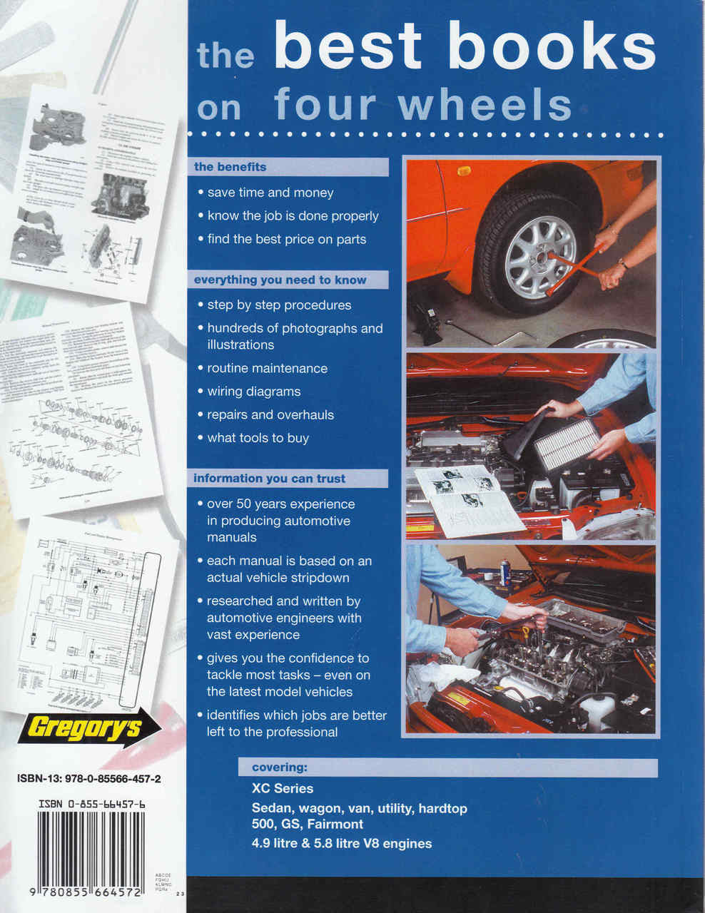 Ford Falcon Fairmont XC 8 Cylinder 1976 - 1979 Workshop Manual (9780855664572) (back)