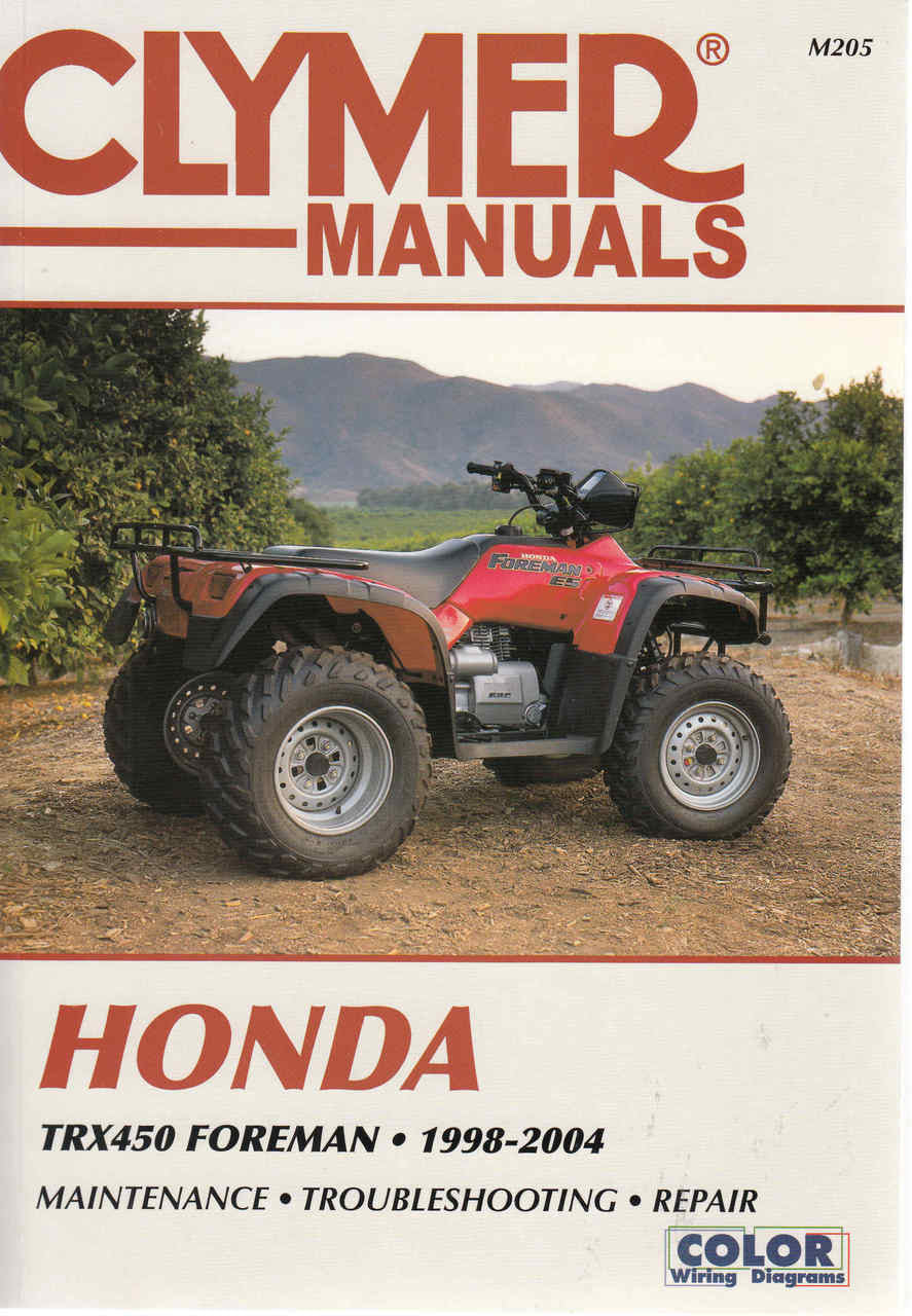 Honda TRX 450 Foreman ATV 1998 - 2004 Workshop Manual (9780892878963) - front