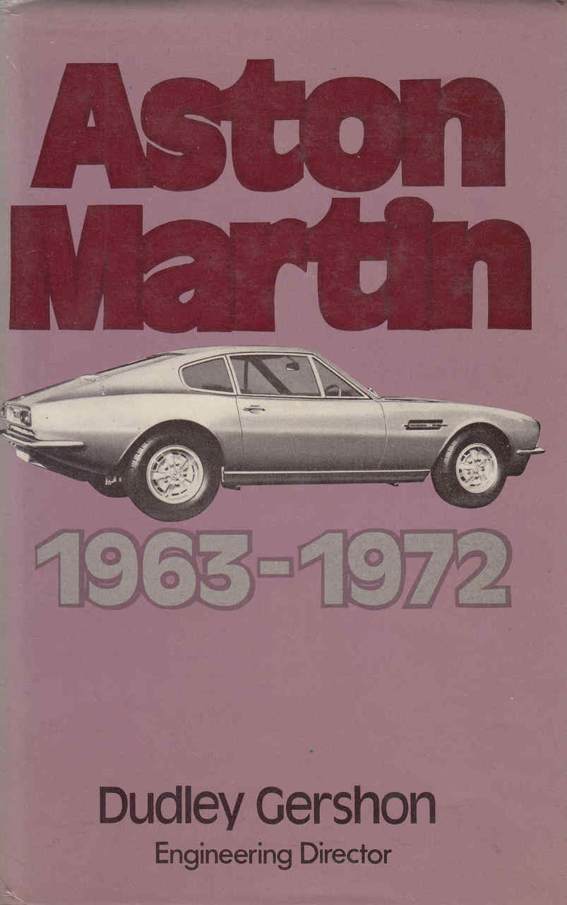 Aston Martin 1963 - 1972 (Dudley Gershon) ( 9780902280335) - front
