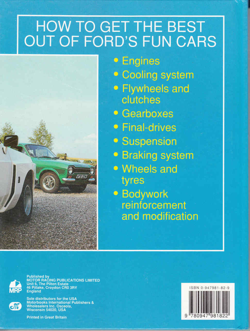 Escort Performance: A Practical Guide to Modification and Tuning for Road and Competition (New Edition) (9780947981822) - back