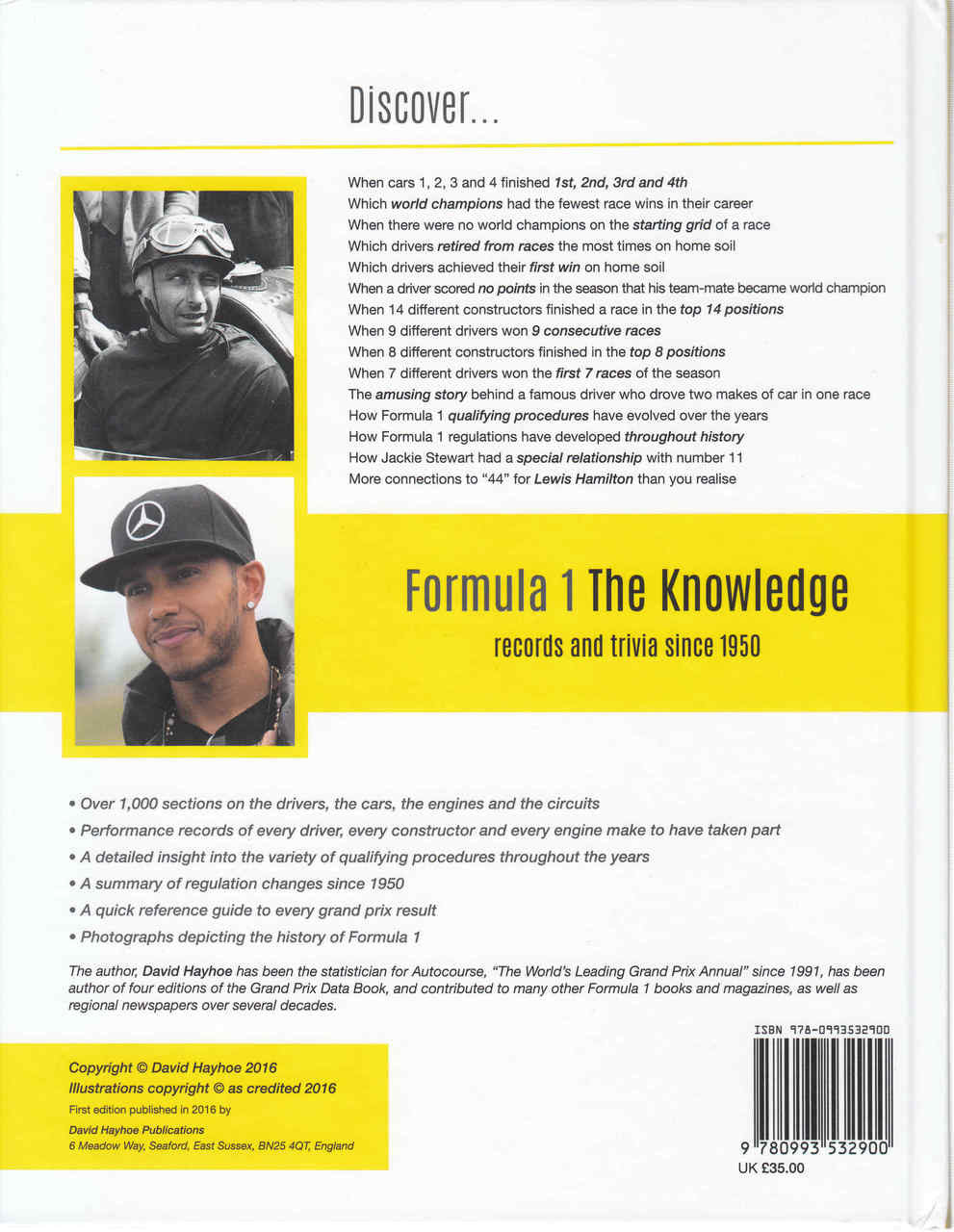 Formula 1: The Knowledge (Signed by Author) (9780993532900) - back