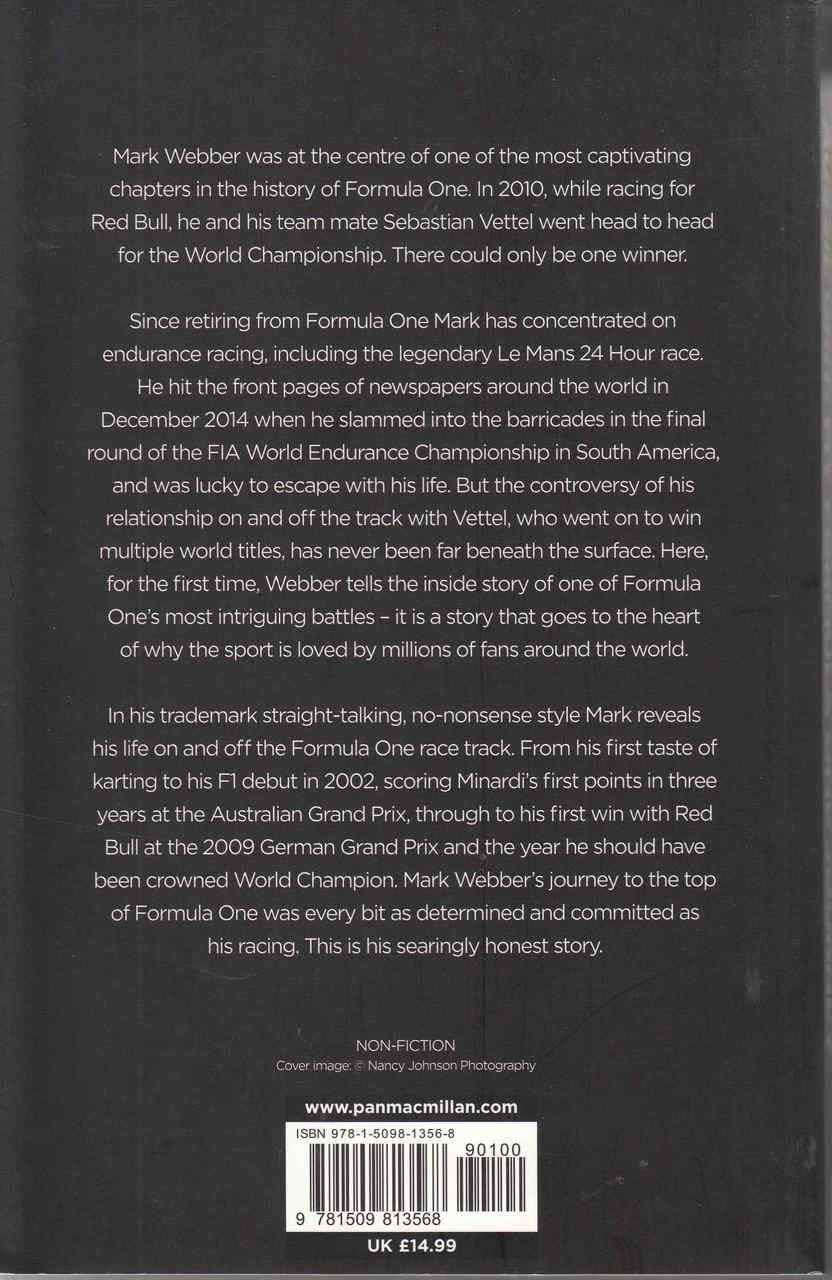 Mark Webber Aussie Grit: My Formula One Journey - back