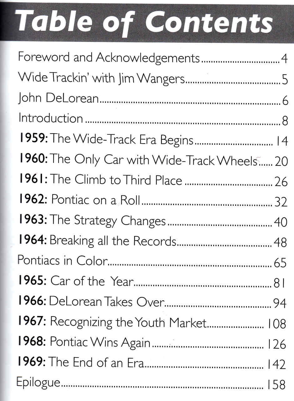 Pontiac's Greatest Decade 1959 - 1969: The Wide Track Era An Illustrated History (9781583881637)  - cont