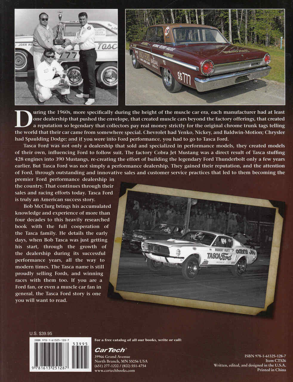 The TASCA Ford Legacy: Win On Sunday, Sell On Monday !  - back