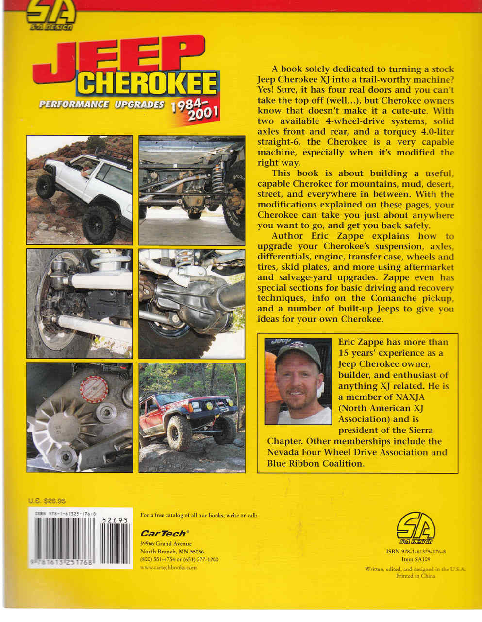 Jeep Cherokee Performance Upgrades 1984-2001 - Revised Edition ( 9781613251768) - back