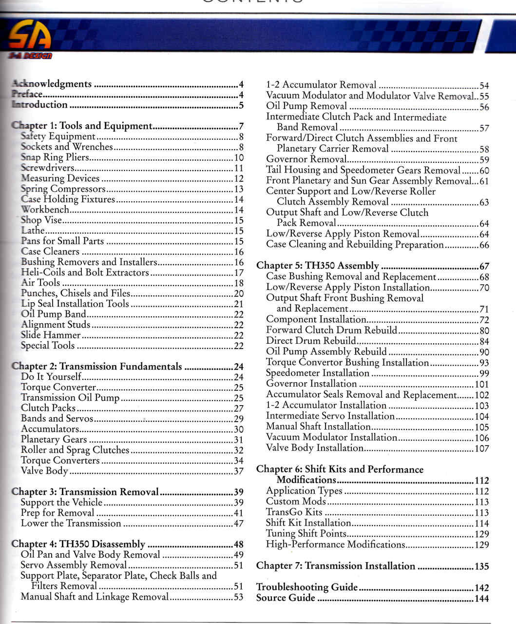 GM Turbo 350 Transmissions: How to Rebuild & Modify Contents