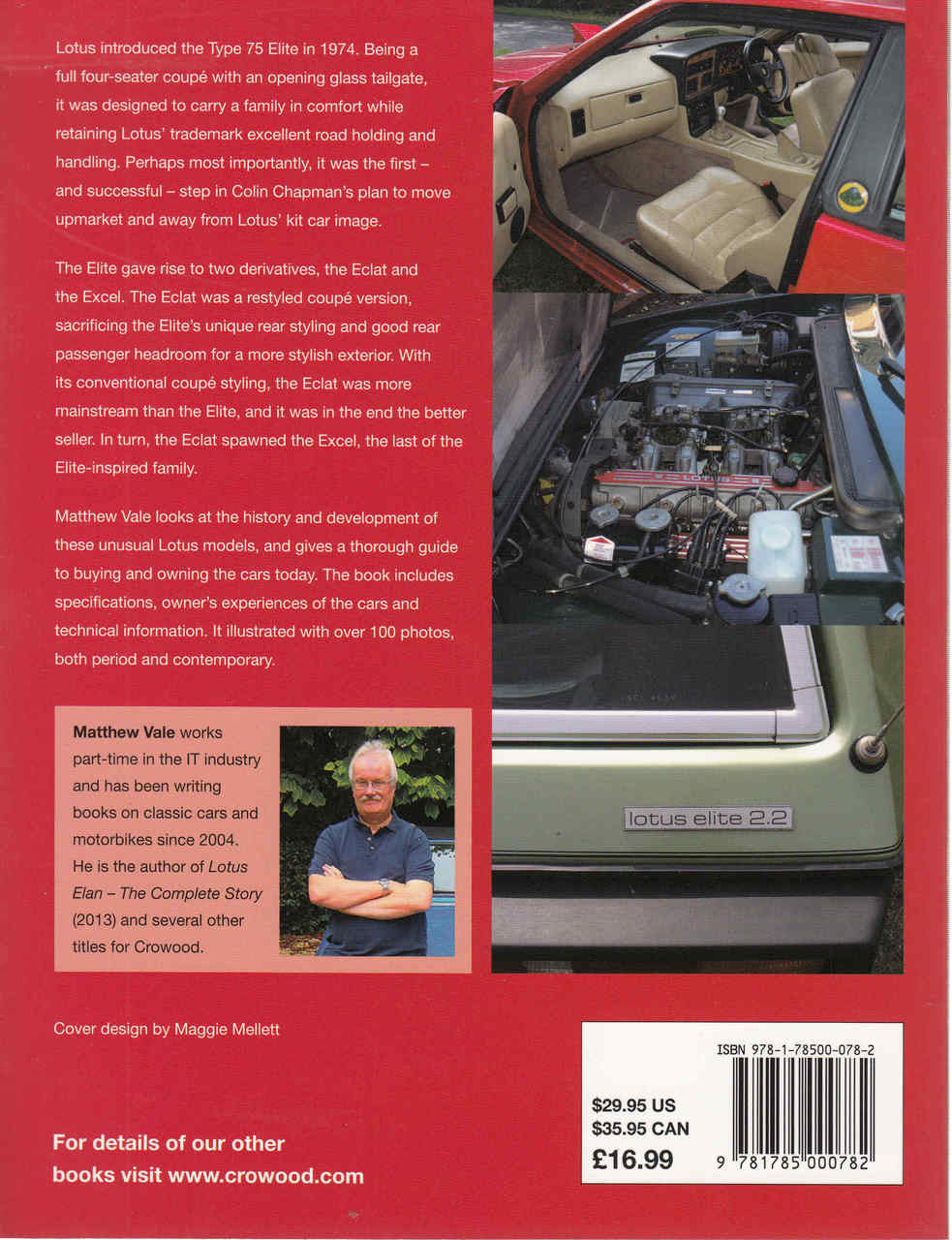 Lotus Elite, Eclat and Excel: An Enthusiast's Guide (9781785000782) - back