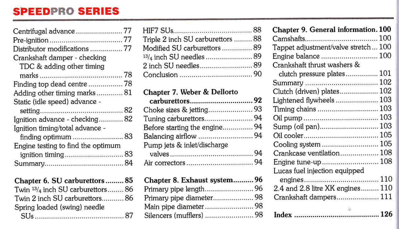 How To Power Tune Jaguar XK 3.4,3.8 & 4.2 Litre Engines (Updated & Revised Edition) (9781845849603) - cont2