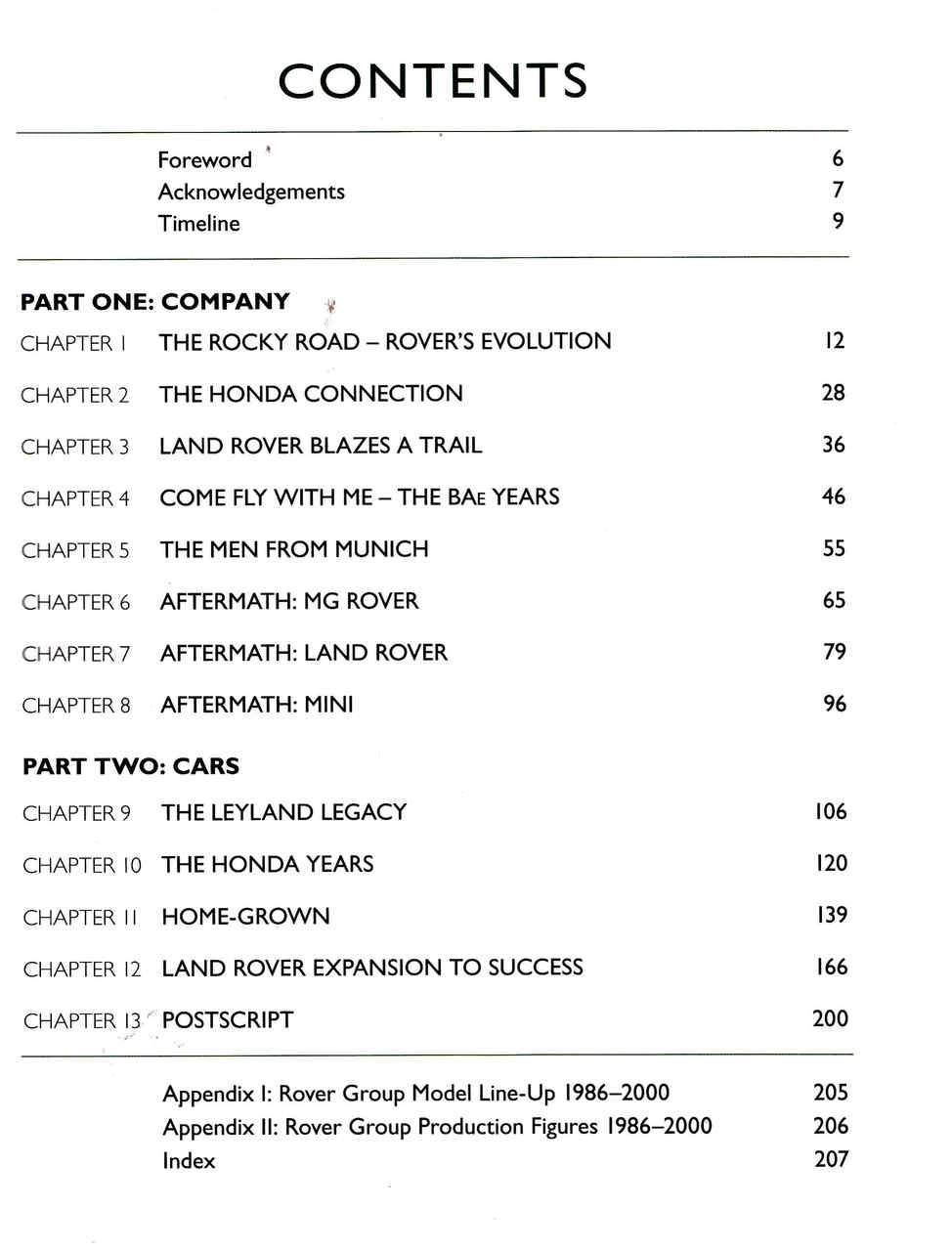 The Rover Group: Company And Cars 1986-2000 - cont