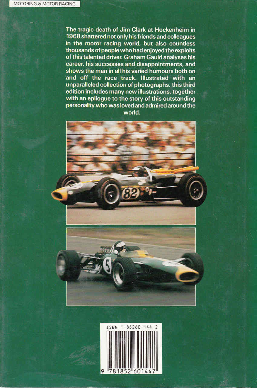 Jim Clark: The Legend Lives On (3rd Edition with colour section) (9781852601447) - back