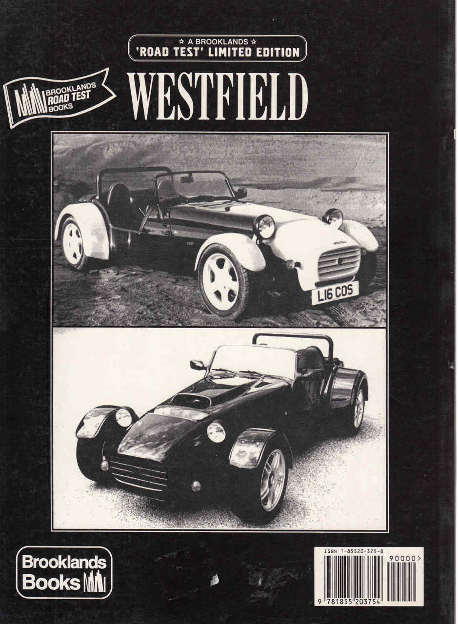 Westfield Road Test Limited Edition (9781855203754) - back