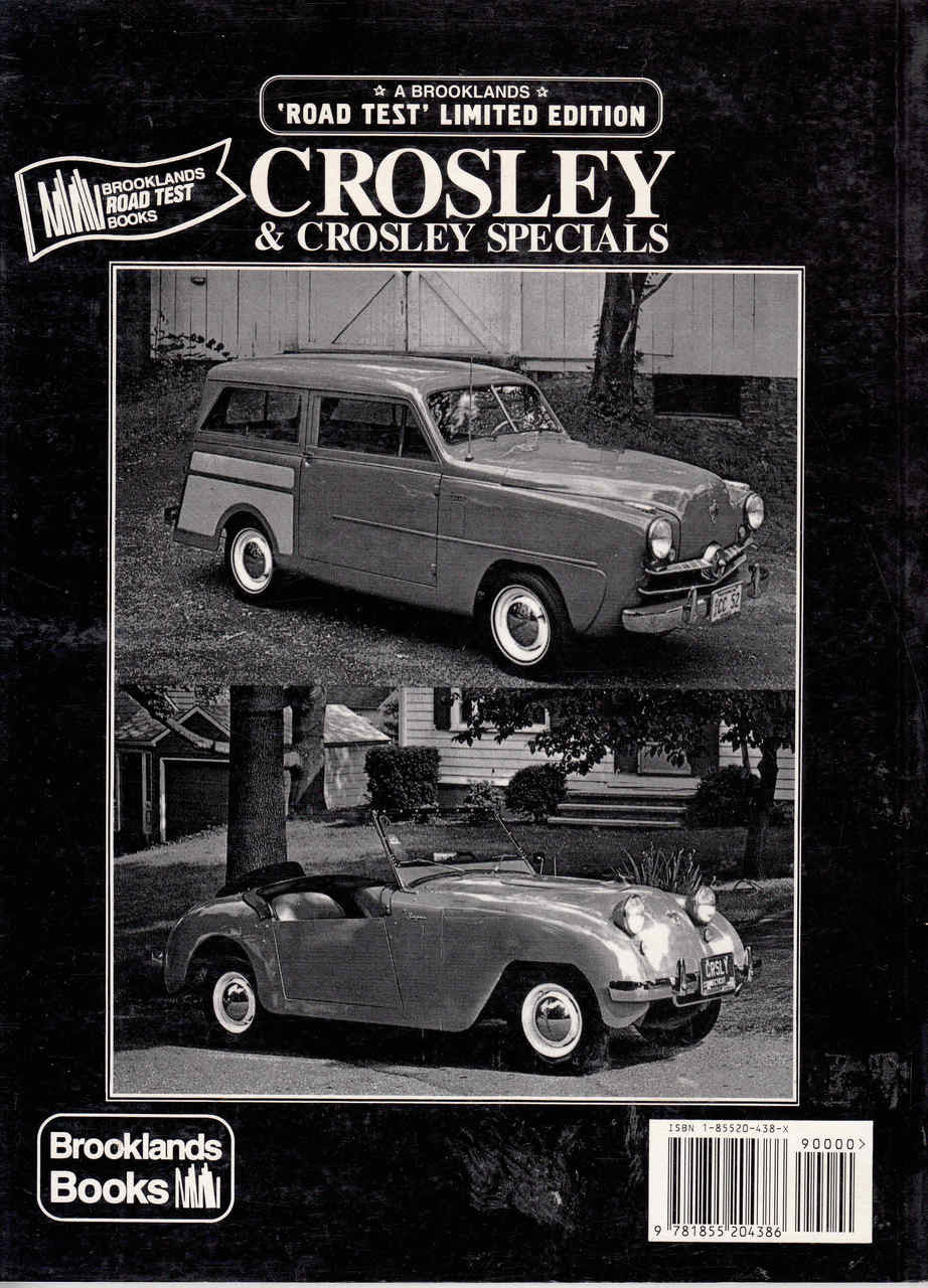 Crosley & Crosley Specials Road Test Limited Edition (9781855204386) - back