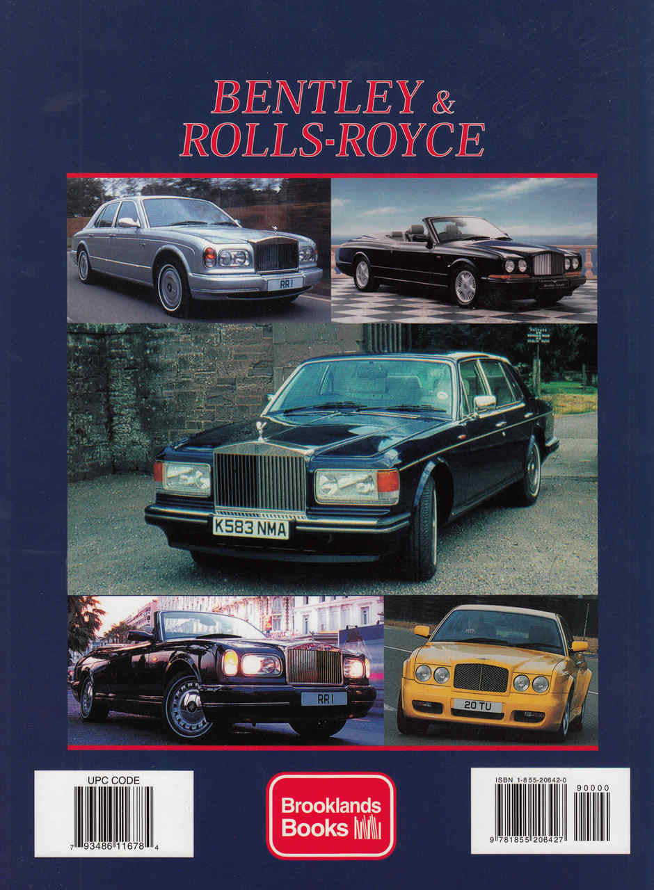 Bentley & Rolls-Royce 1990-2002 A Brooklands Portfolio Hardbound Limited Edition - back