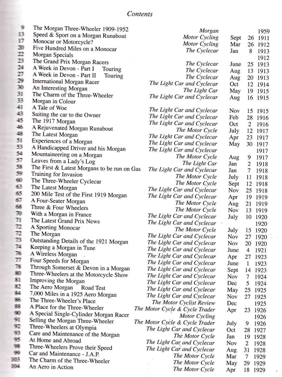 Morgan 1909 - 2009 Celebrating 100 years of Morgan Cars ( 9781855208421) - cont