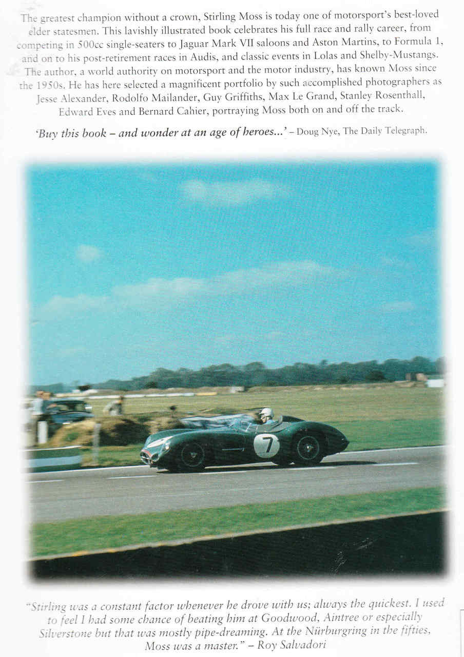 Stirling Moss Racing With The Maestro (Karl Ludvigsen) (9781859608166) - back