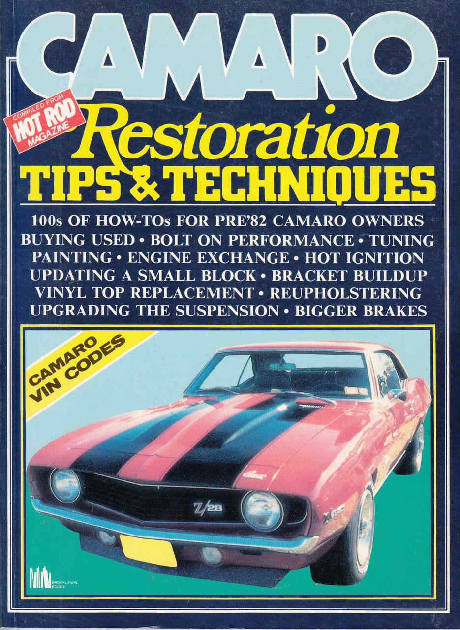 Camaro Restoration Tips & Techniques (9781869826864) -front