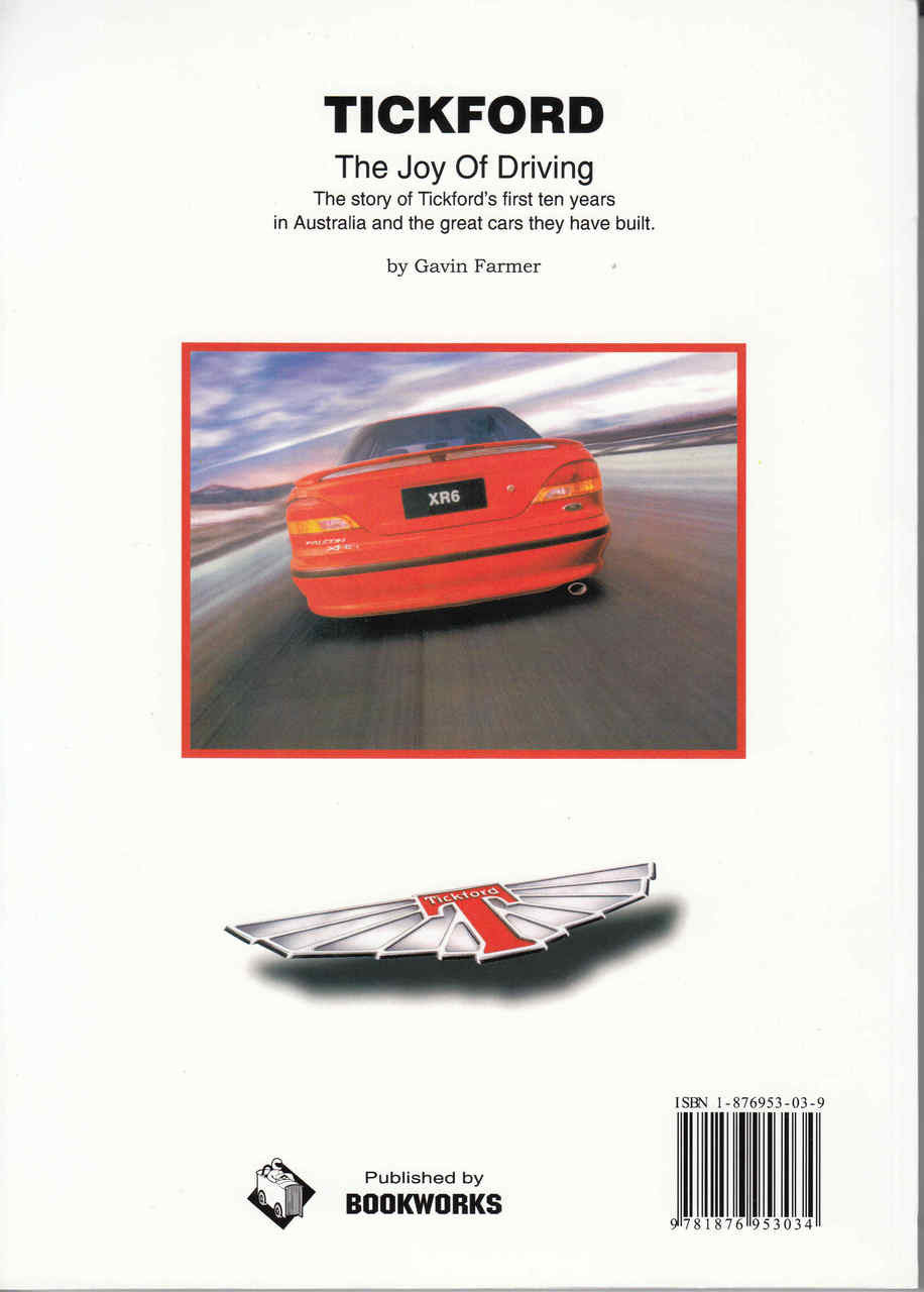 Tickford: The Joy Of Driving (9781876953034) - back