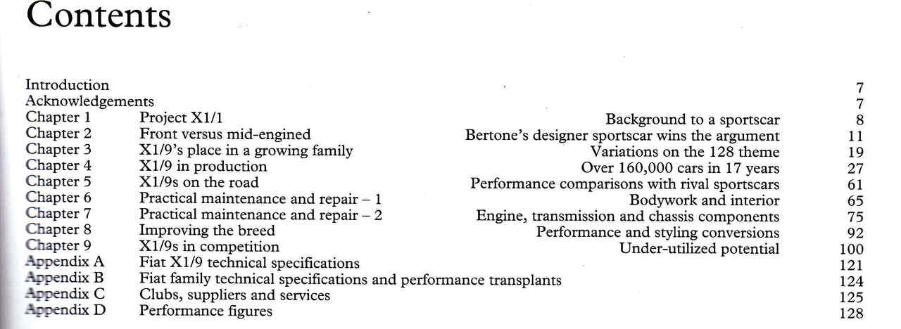 Fiat X1/9 1300, 1500 and Abarth Including performance and styling conversions (9781899870516) - cont