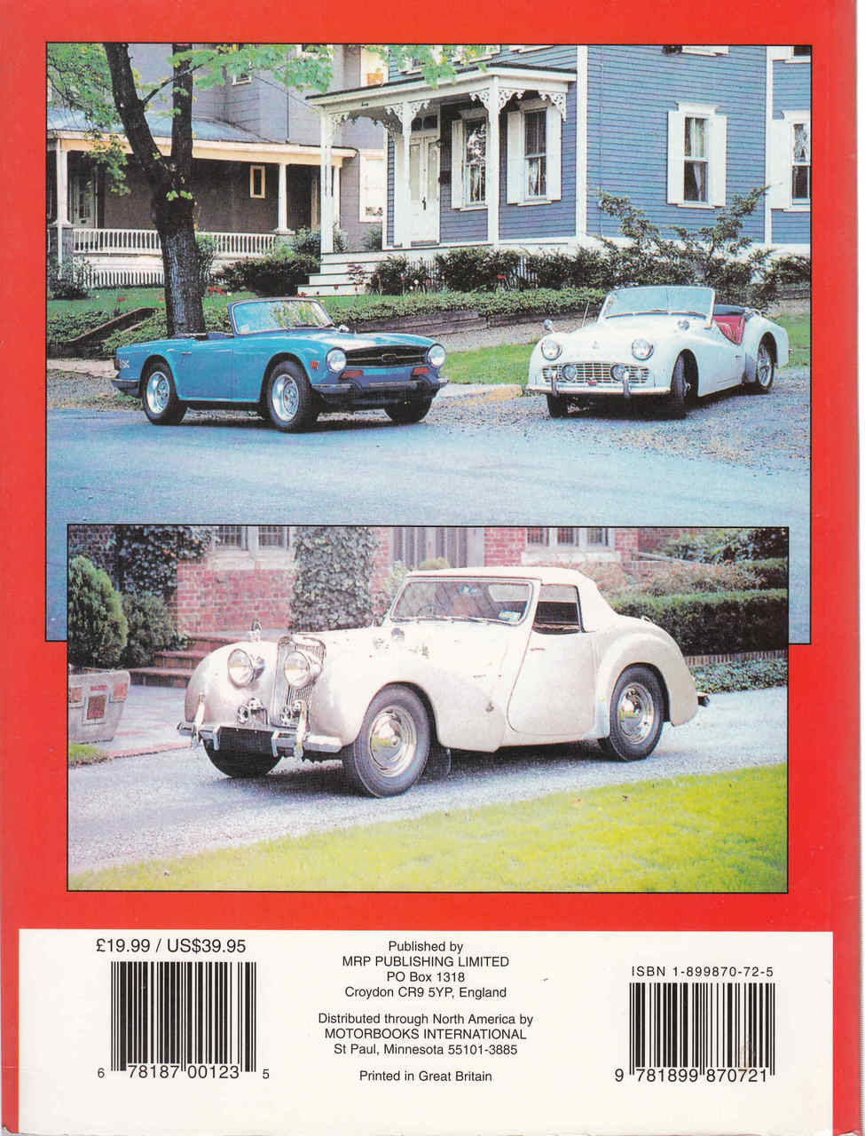 Triumph Cars The Complete Story: From Tri-Car To Acclaim  - back