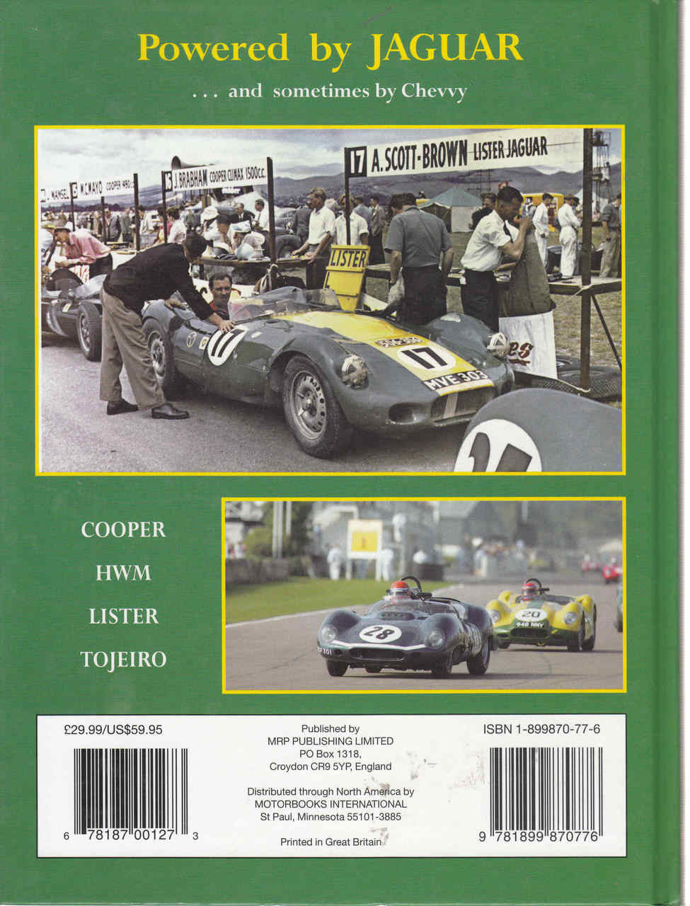 Powered by Jaguar: The Cooper, HWM, Lister & Tojero sports-racing cars - back