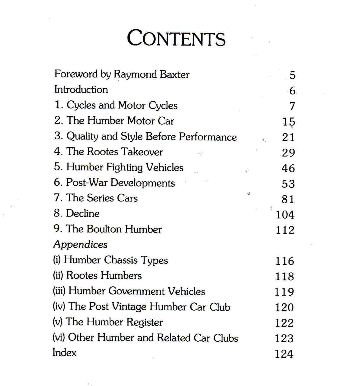 Humber An Illustrated History 1868-1976 - Reprint  - cont