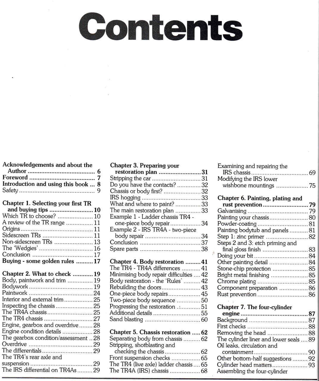 How To Restore Triumph TR4 & TR4A Enthusiast's Restoration Manual - cont