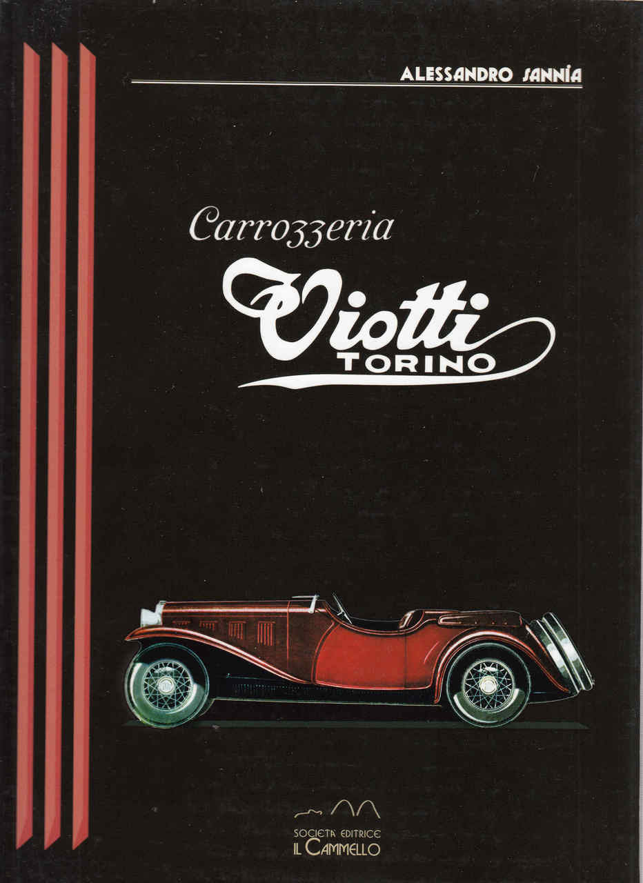 Carrozzeria Viotti Torino book cover with red classic car illustration